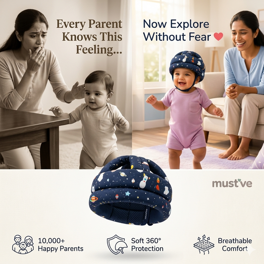 Baby Head Protection Helmet – 360° Safety Cushion