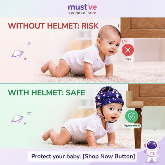 Baby Head Protection Helmet – 360° Safety Cushion