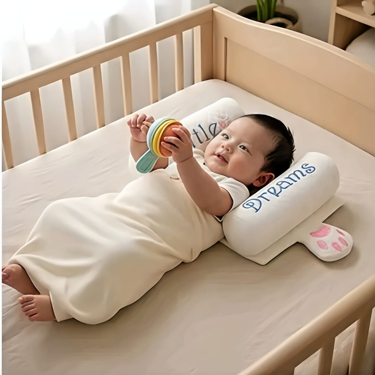 Premium Baby Sleeping Pillow | Soft Cotton & Natural Millet Filling | Breathable Baby Support Pillow