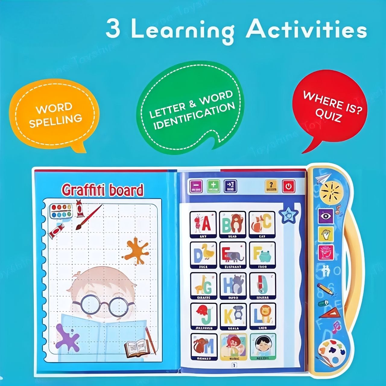 Smart Talking Learning Book for Kids (2–5 Years) | No Screen Learning Toy