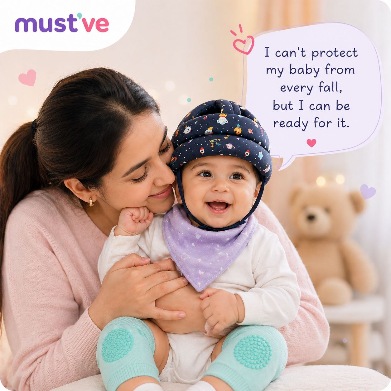 Baby Head Protection Helmet – 360° Safety Cushion