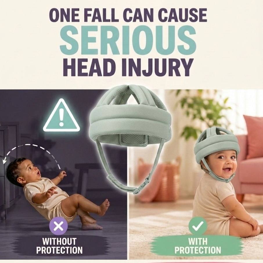 Baby Head Protection Helmet – 360° Safety Cushion