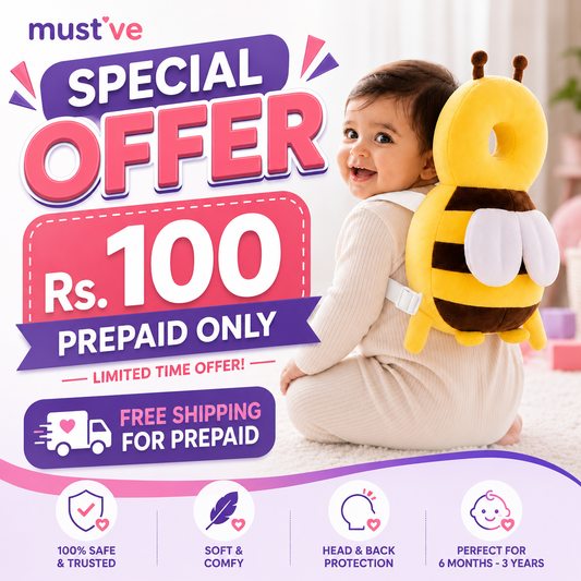 Baby Head Protection Backpack – Prevent Painful Falls During First Steps - Prepaid Offer